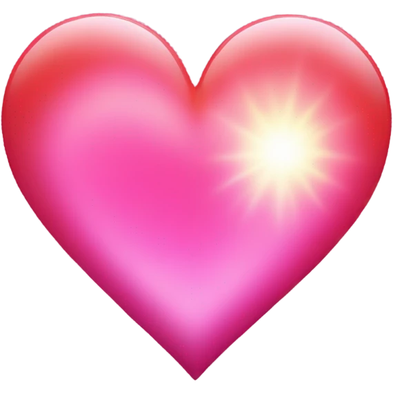 Heart glowing emoji