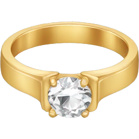 gold engagement ring  emoji