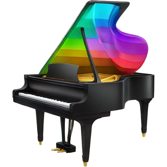 piano plays colors emoji