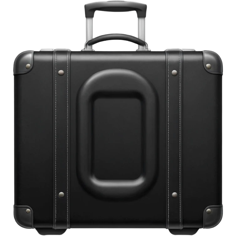 black vacation case emoji