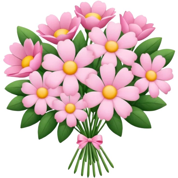 pink bouquet of flowers emoji