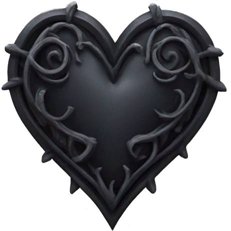 gothic heart emoji