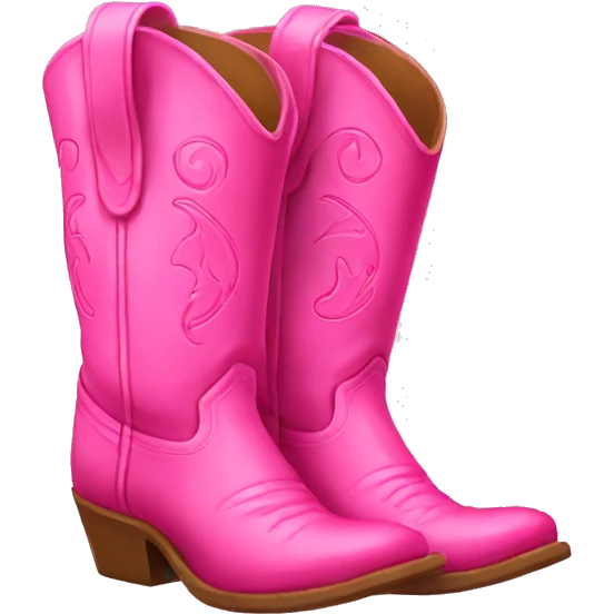 pink cowgirl boots emoji