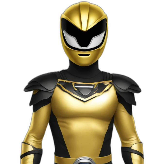 power ranger gold black emoji