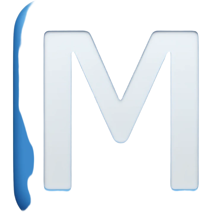LETTER  " MA " IN SQUARE SHAPE BLUE BACKGROUND emoji