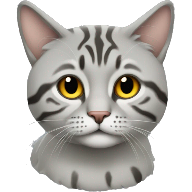 Серый кот  emoji