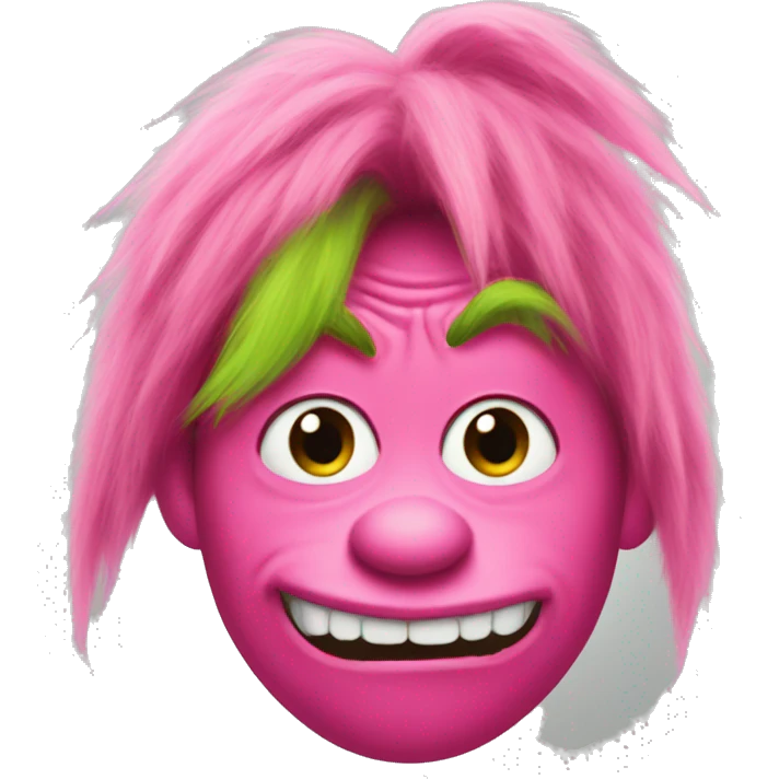 Pink grinch emoji