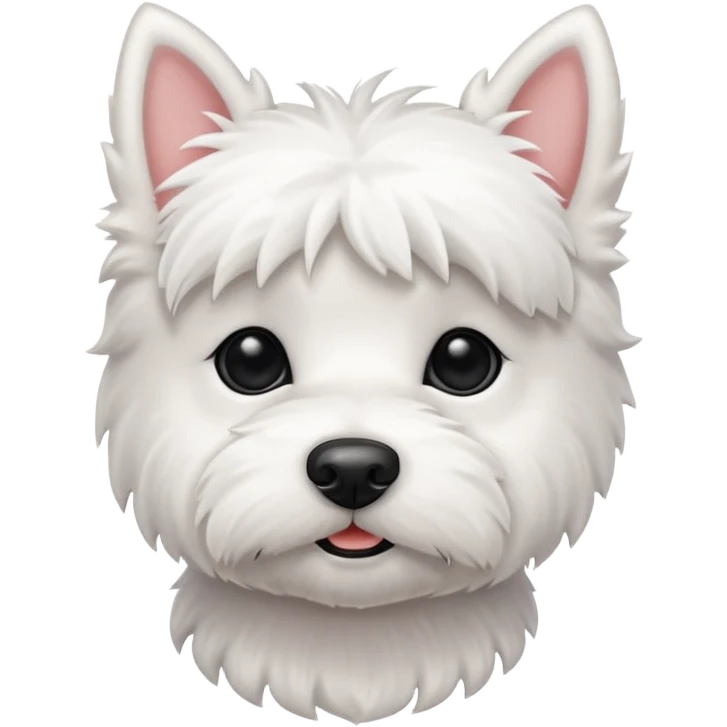 Tiny westie dog emoji