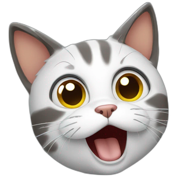 shocked cat emoji
