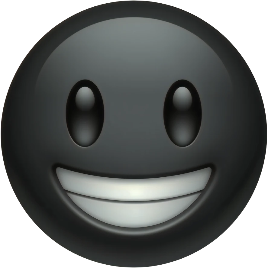black smile emoji emoji