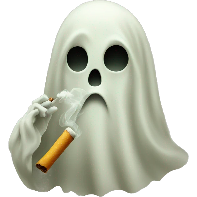 ghost smoking emoji