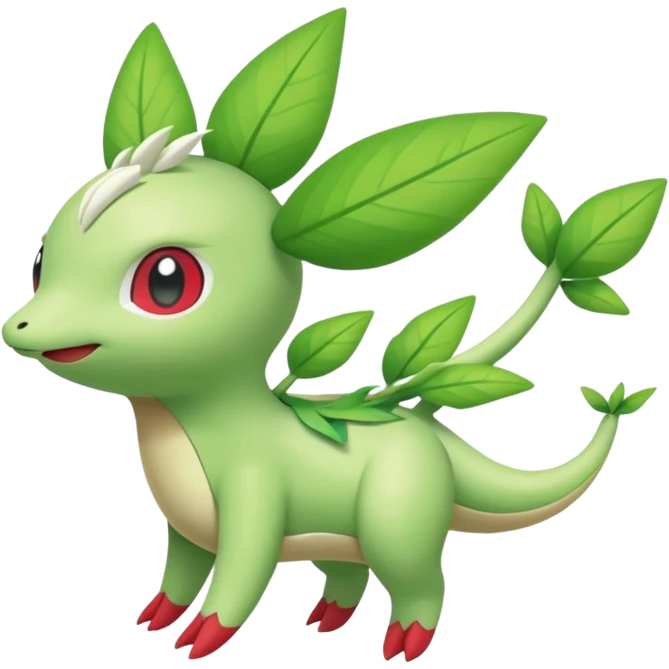Celebi-Flygon-Shaymin-Chikorita-fusion (full body) emoji