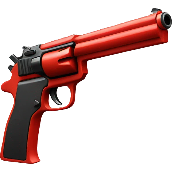 Red gun emoji