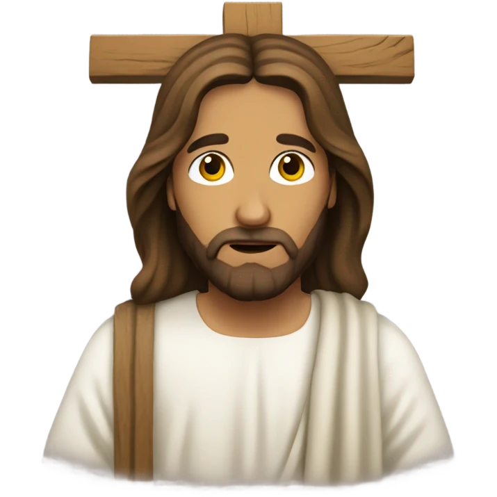 Jesus on the cross emoji