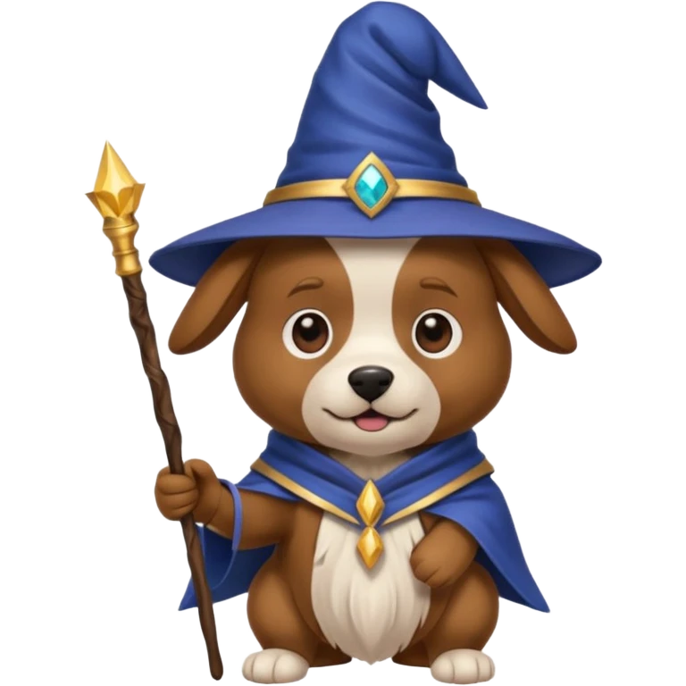 Dog wizard emoji