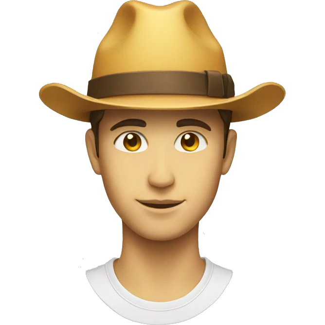hat with emoji