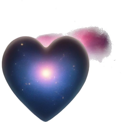 Heart in the middle of the universe emoji