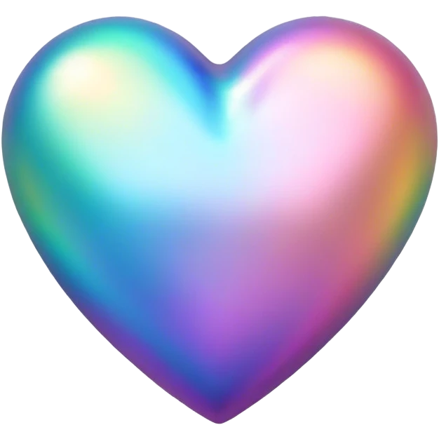 Iridescent heart  emoji