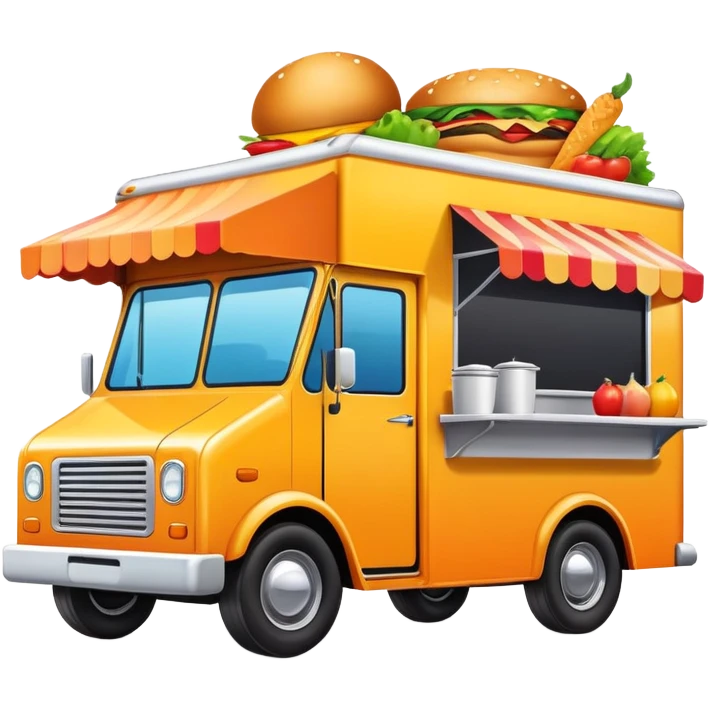 Smiling food truck emoji