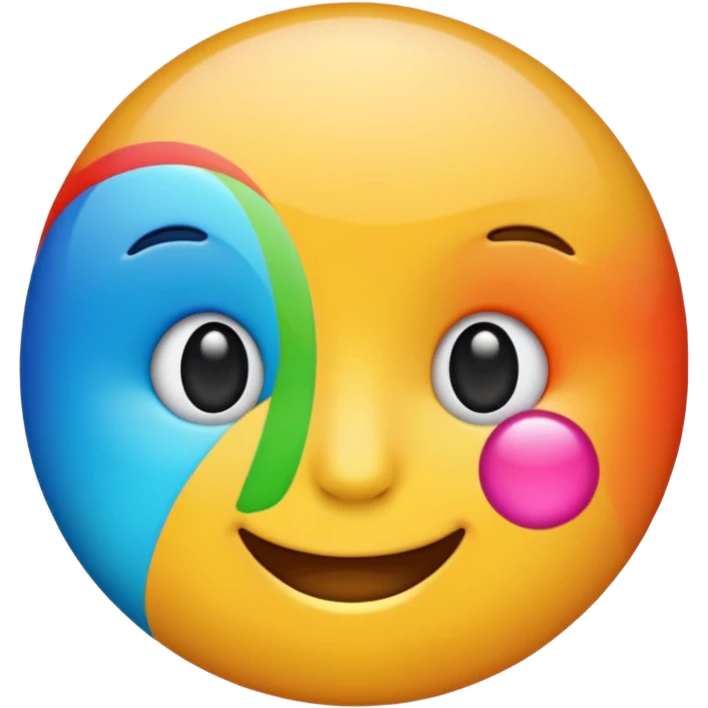 a colorful f emoji emoji