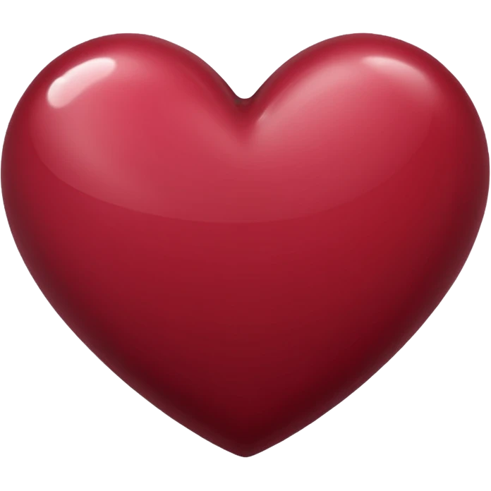 Maroon heart emoji