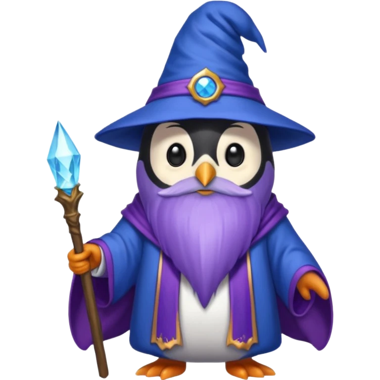 Penguin Wizard emoji