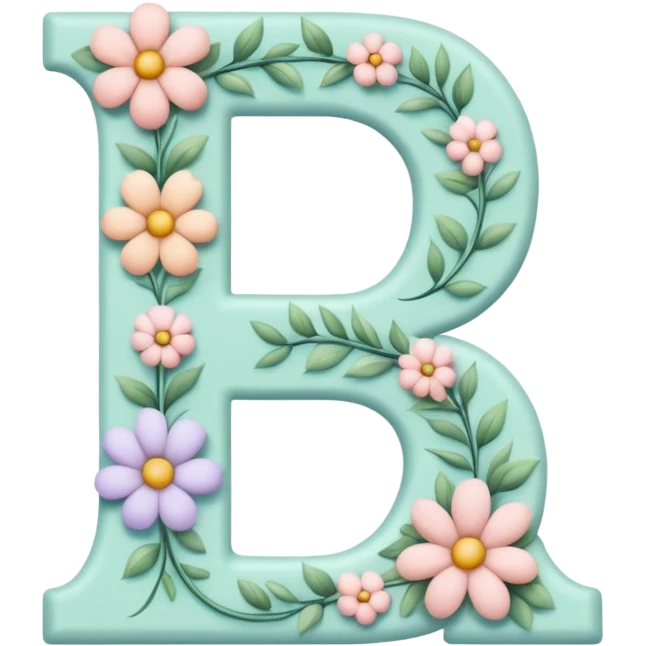 floral letter emoji