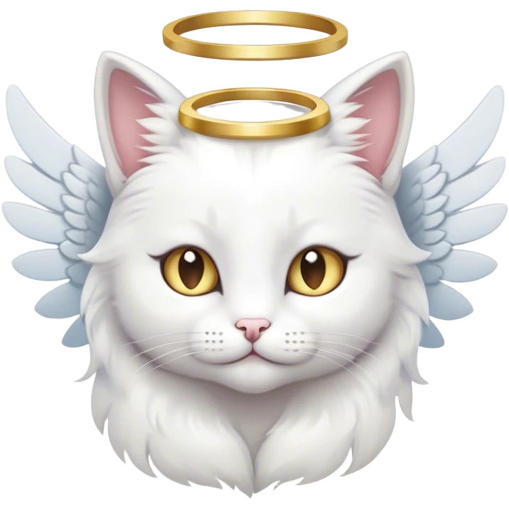 angel cat emoji