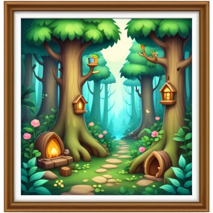 Cozy Fantasy Forest emoji
