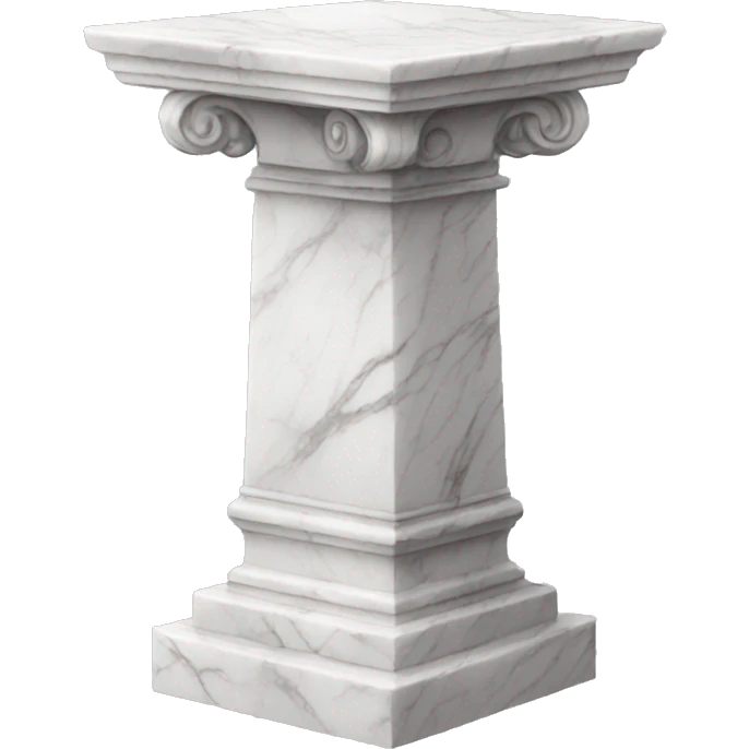 a white marble pedestal emoji