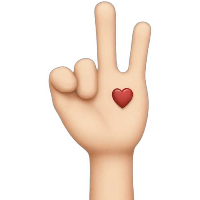 finger heart emoji