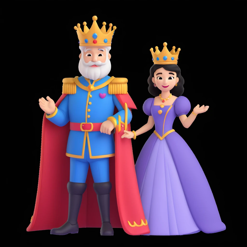 disney king and queen posing emoji