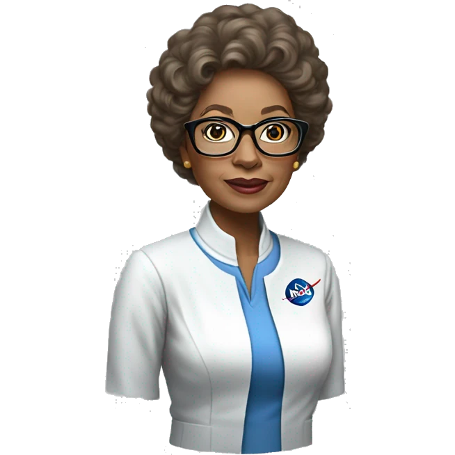 Annie Easley, NASA scientist uniform, glassesless emoji