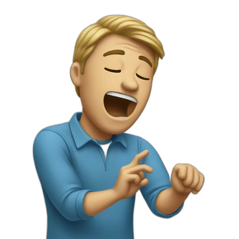 Un homme qui fait un dab emoji