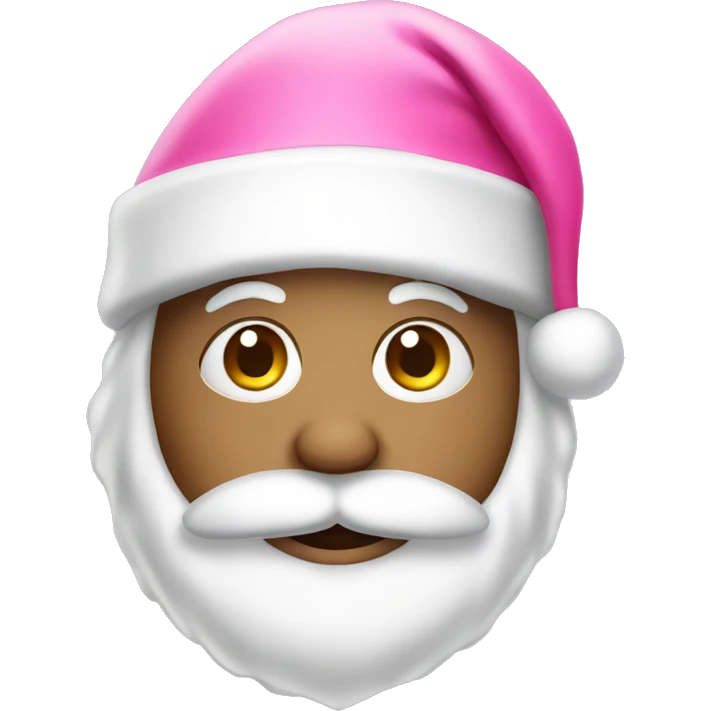 Pink Santa hat emoji