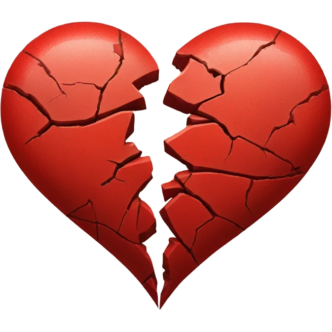 red broken heart\ emoji