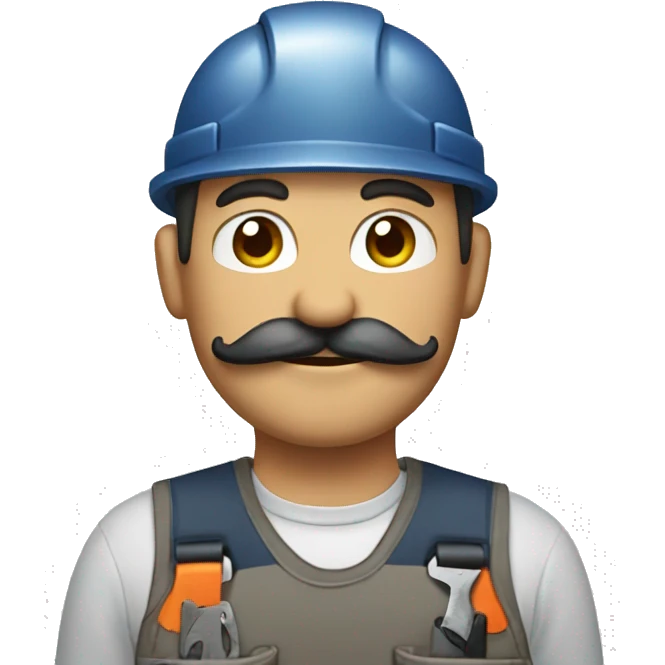 repairman with mustache emoji
