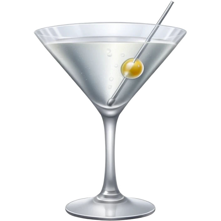 silver coloured cocktail in martini glass emoji