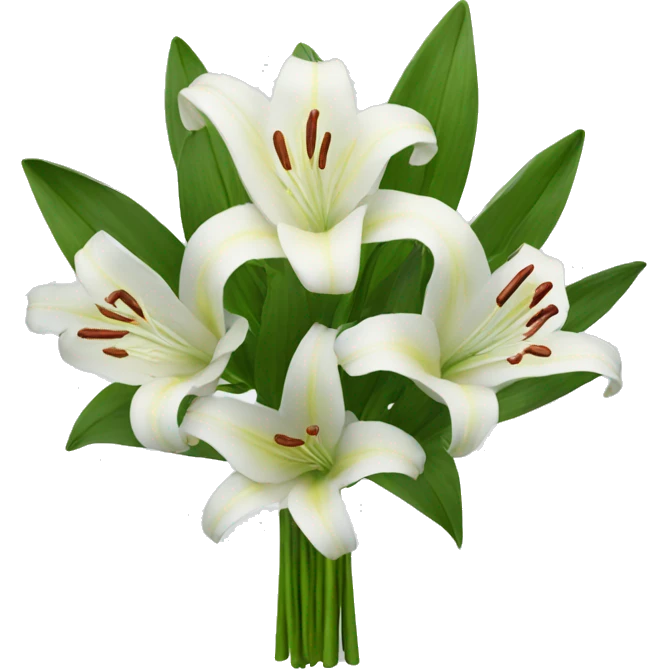 bouquet of lilies emoji