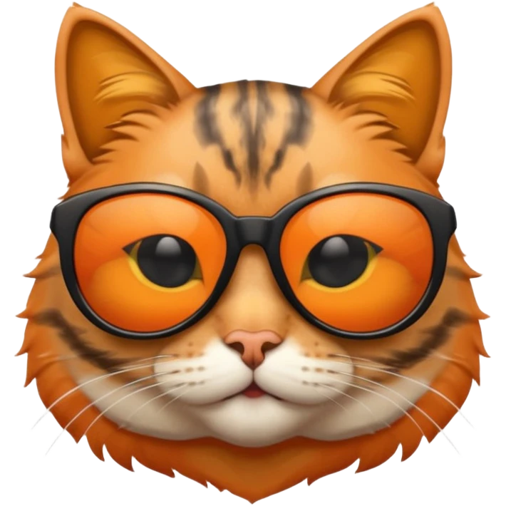 Cat wearing sunglasses emoji