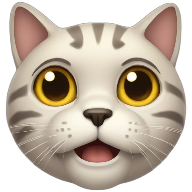 a scaredy cat emoji