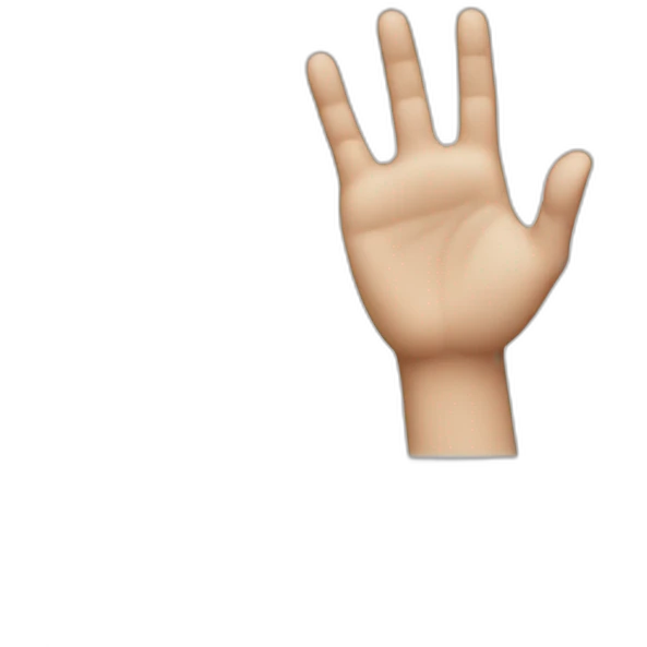 Hand with annular down emoji