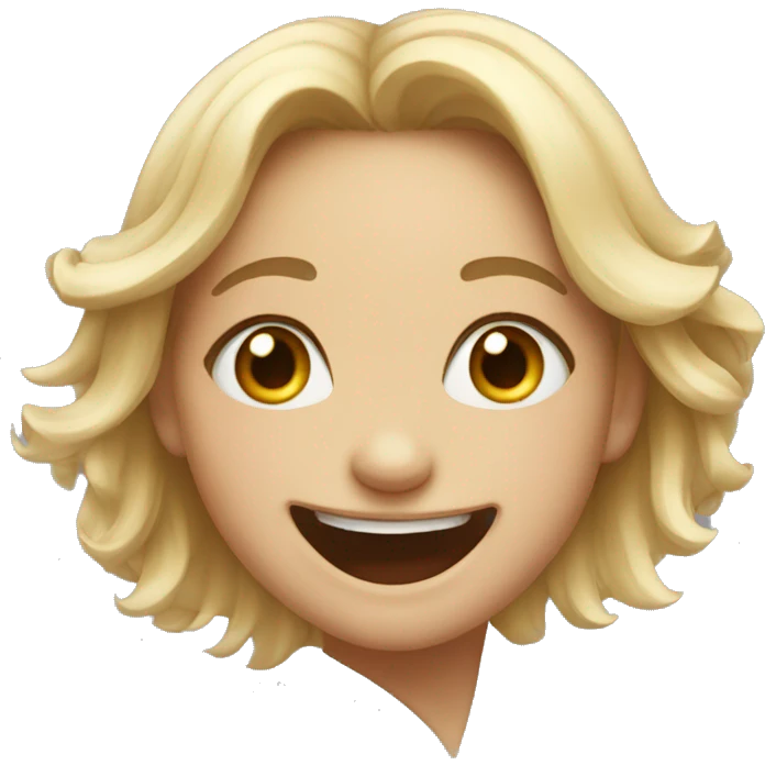 Heart eye laughing girl emoji
