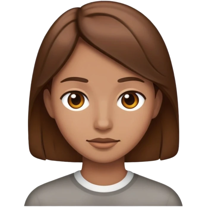 brown hair emoji