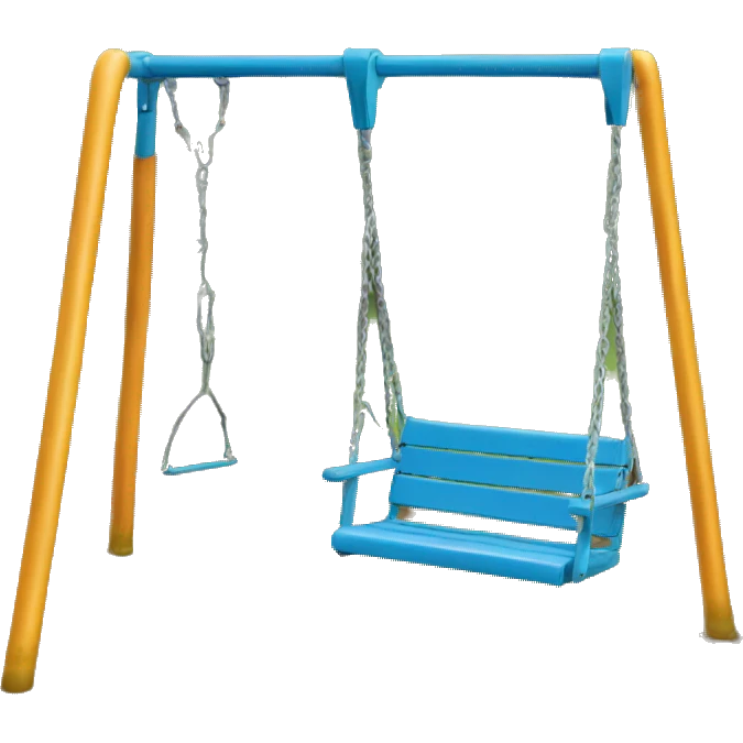 One seat swing set emoji