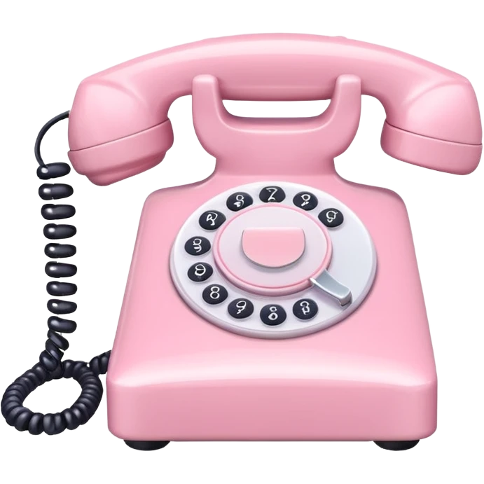 pastel pink phone emoji