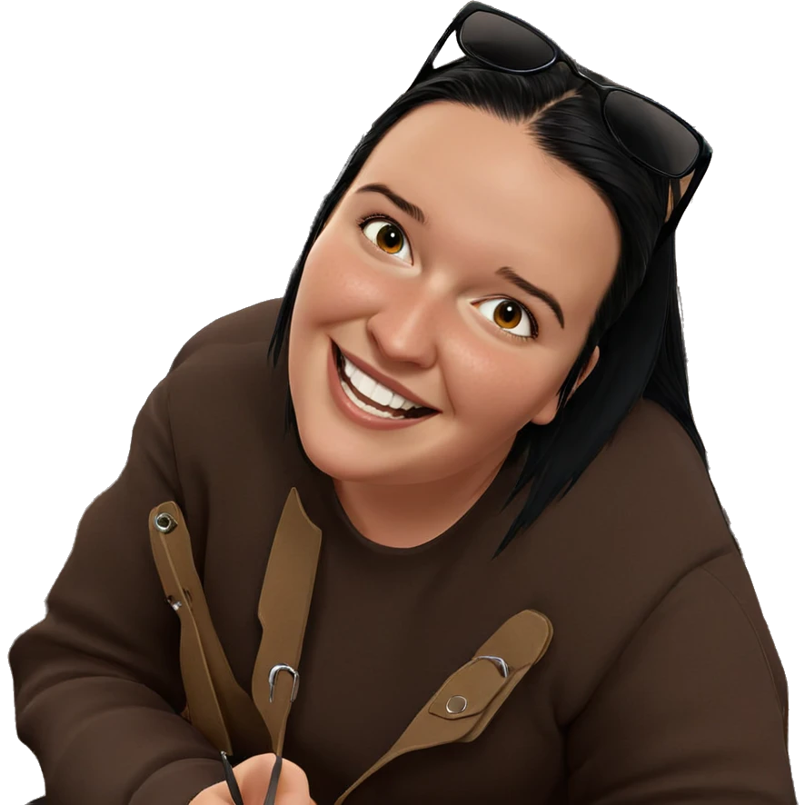 smiling girl with black hair emoji
