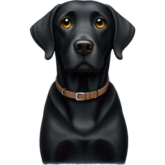 Black Labrador emoji