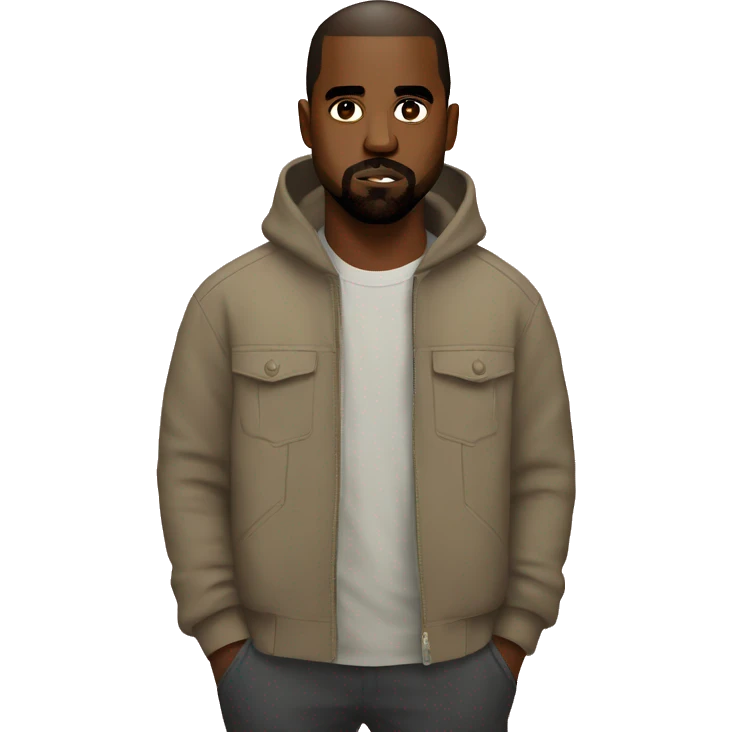 Kanye West his daughter  emoji