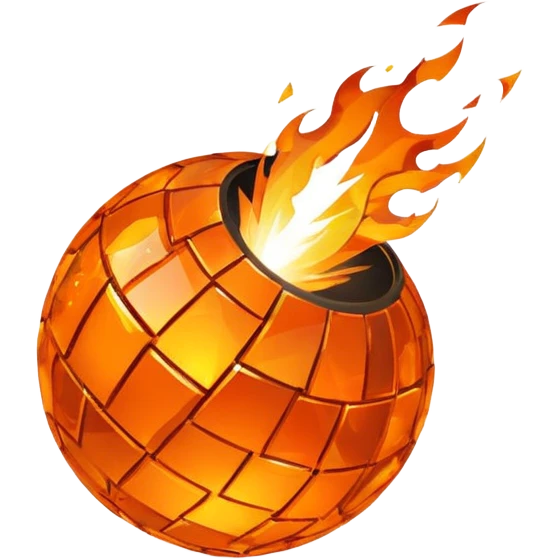 Fireball whiskey disco ball emoji